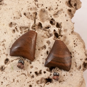 Fa fülbevaló - ékszer - fülbevaló - lógó fülbevaló - Meska.hu