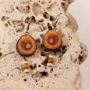 Fa fülbevaló, Ékszer, Fülbevaló, Lógó fülbevaló, Ékszerkészítés, Famegmunkálás, MESKA