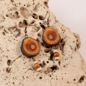 Fa fülbevaló - ékszer - fülbevaló - lógó fülbevaló - Meska.hu