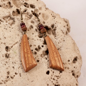 Fa fülbevaló - Meska.hu