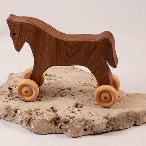 Fa lovacska, fa ló, Játék & Sport, Húzó & Tolójátékok, Famegmunkálás, MESKA