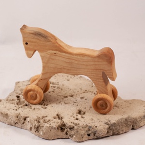 Fa lovacska, fa ló, Játék & Sport, Húzó & Tolójátékok, Famegmunkálás, MESKA