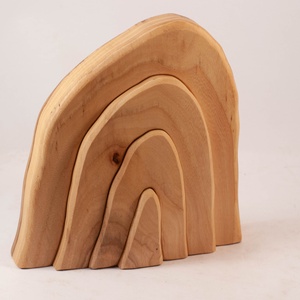  Fa barlang, fa építő, kirakó - játék & sport - készségfejlesztő és logikai játék - szín és formaválogató játékok - Meska.hu