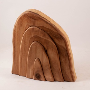  Fa barlang, fa építő, kirakó, Játék & Sport, Készségfejlesztő és Logikai játék, Szín és formaválogató játékok, Famegmunkálás, MESKA