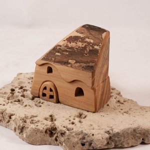  Fa házikó, fa építő, kirakó, Játék & Sport, Építőjáték, Famegmunkálás, MESKA