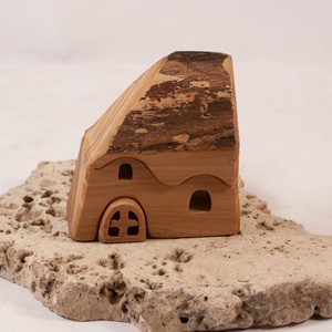  Fa házikó, fa építő, kirakó - játék & sport - építőjáték - Meska.hu