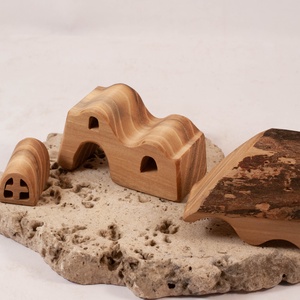  Fa házikó, fa építő, kirakó - játék & sport - építőjáték - Meska.hu
