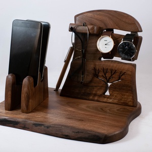 2 Mobil-, szemüveg-, óra-, toll tartó, asztali rendező, Otthon & Életmód, Tárolás & Rendszerezés, Íróasztali tároló, Famegmunkálás, MESKA