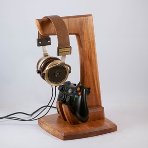 Fejhallgató, és kontroller tartó, asztali rendező, Otthon & Életmód, Tárolás & Rendszerezés, Íróasztali tároló, Famegmunkálás, MESKA