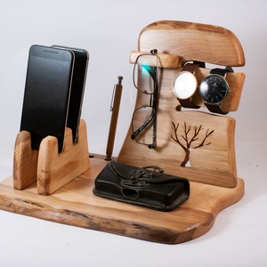 2 Mobil-, szemüveg-, óra-, toll tartó, asztali rendező, Otthon & Életmód, Tárolás & Rendszerezés, Íróasztali tároló, Famegmunkálás, MESKA