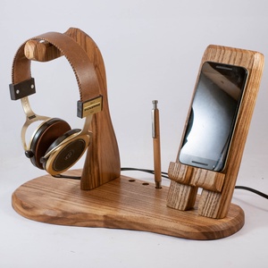Fejhallgató, és mobiltelefon tartó, asztali rendező - otthon & életmód - tárolás & rendszerezés - íróasztali tároló - Meska.hu