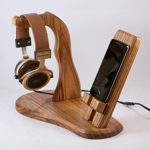 Fejhallgató, és mobiltelefon tartó, asztali rendező - Meska.hu
