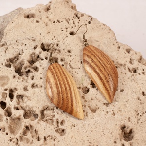 Fa fülbevaló - Meska.hu