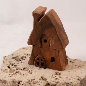  Fa házikó, fa építő, kirakó, Játék & Sport, Építőjáték, Famegmunkálás, MESKA