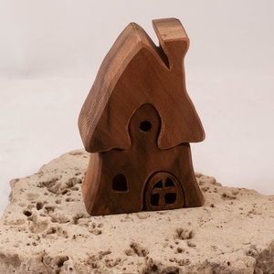  Fa házikó, fa építő, kirakó - játék & sport - építőjáték - Meska.hu