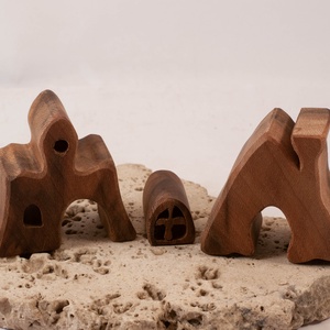  Fa házikó, fa építő, kirakó - játék & sport - építőjáték - Meska.hu