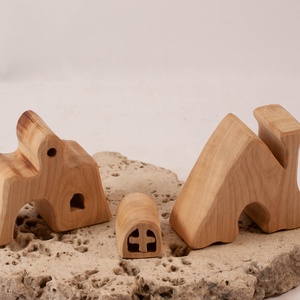  Fa házikó, fa építő, kirakó - játék & sport - építőjáték - Meska.hu