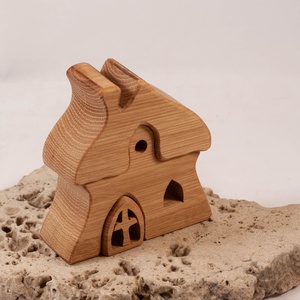  Fa házikó, fa építő, kirakó - játék & sport - építőjáték - Meska.hu