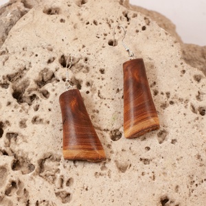 Fa fülbevaló - Meska.hu