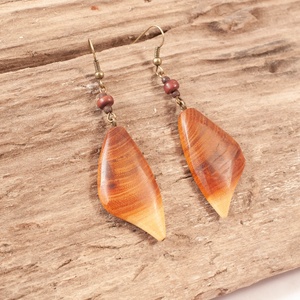 Fa fülbevaló - ékszer - fülbevaló - lógó fülbevaló - Meska.hu