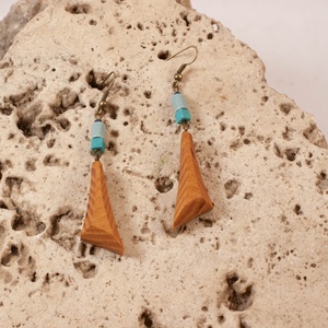 Fa fülbevaló - Meska.hu