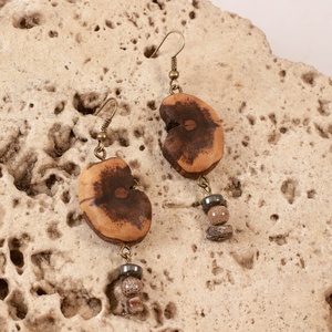 Fa fülbevaló - Meska.hu