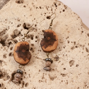 Fa fülbevaló - ékszer - fülbevaló - lógó fülbevaló - Meska.hu