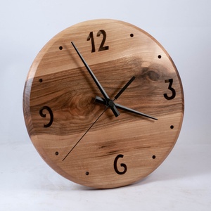 Fa falióra, kerek faóra, , Otthon & Életmód, Dekoráció, Fali és függő dekoráció, Falióra & óra, Famegmunkálás, MESKA