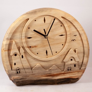 Fa falióra, tájképes faóra,  - Meska.hu