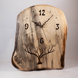 Fa falióra, rusztikus faóra, , Otthon & Életmód, Dekoráció, Fali és függő dekoráció, Falióra & óra, Famegmunkálás, MESKA