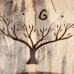 Fa falióra, rusztikus faóra,  - otthon & életmód - dekoráció - fali és függő dekoráció - falióra & óra - Meska.hu