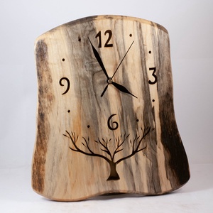 Fa falióra, rusztikus faóra, , Otthon & Életmód, Dekoráció, Fali és függő dekoráció, Falióra & óra, Famegmunkálás, MESKA