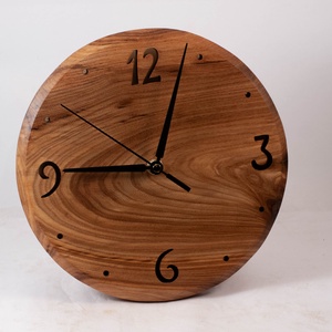 Fa falióra, kerek faóra, , Otthon & Életmód, Dekoráció, Fali és függő dekoráció, Falióra & óra, Famegmunkálás, MESKA