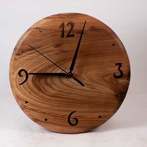 Fa falióra, kerek faóra,  - otthon & életmód - dekoráció - fali és függő dekoráció - falióra & óra - Meska.hu