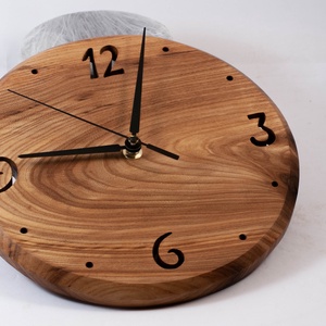Fa falióra, kerek faóra,  - otthon & életmód - dekoráció - fali és függő dekoráció - falióra & óra - Meska.hu