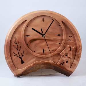 Fa falióra, tájképes faóra,  - otthon & életmód - dekoráció - fali és függő dekoráció - falióra & óra - Meska.hu