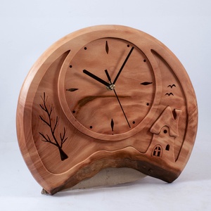 Fa falióra, tájképes faóra,  - otthon & életmód - dekoráció - fali és függő dekoráció - falióra & óra - Meska.hu