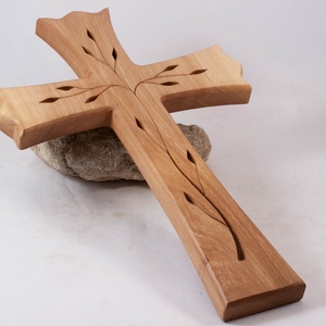 Mintás fakereszt, fali kereszt  - otthon & életmód - vallás - kereszt - Meska.hu