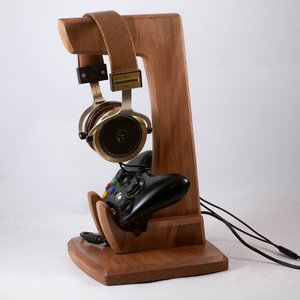 Fejhallgató, és kontroller tartó, asztali rendező, Otthon & Életmód, Tárolás & Rendszerezés, Íróasztali tároló, Famegmunkálás, MESKA