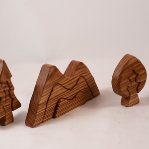  Fa tájképes kirakó, fa építő, kirakó - játék & sport - építőjáték - Meska.hu