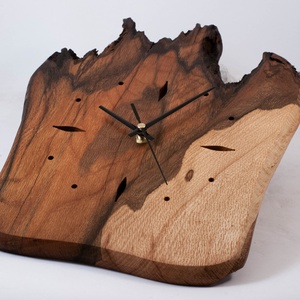 Fa falióra, rusztikus faóra,  - otthon & életmód - dekoráció - fali és függő dekoráció - falióra & óra - Meska.hu