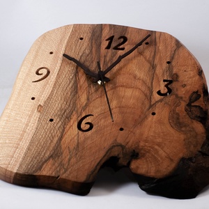 Fa falióra, rusztikus faóra,  - otthon & életmód - dekoráció - fali és függő dekoráció - falióra & óra - Meska.hu