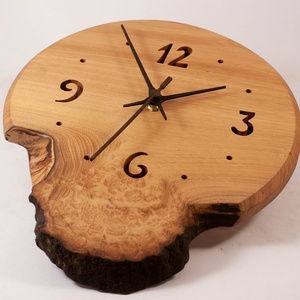 Fa falióra, rusztikus faóra,  - otthon & életmód - dekoráció - fali és függő dekoráció - falióra & óra - Meska.hu
