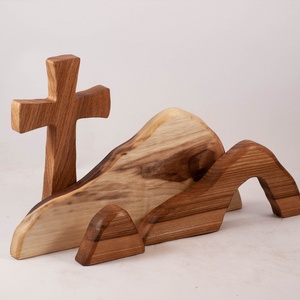 Húsvéti dekoráció kereszttel  - ünnepi díszek, dekorációk - húsvéti díszek és dekorációk - húsvéti asztaldíszek - Meska.hu