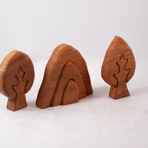  Fa tájképes kirakó, fa építő, kirakó - játék & sport - építőjáték - Meska.hu