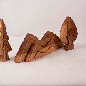  Fa tájképes kirakó, fa építő, kirakó - játék & sport - építőjáték - Meska.hu