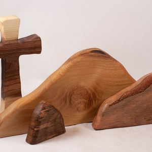 Húsvéti dekoráció kereszttel, fa kereszt - ünnepi díszek, dekorációk - húsvéti díszek és dekorációk - húsvéti asztaldíszek - Meska.hu