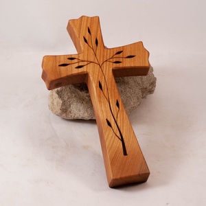 Mintás fakereszt, fali kereszt  - Meska.hu