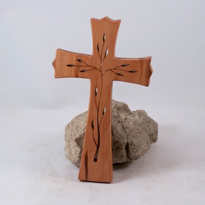 Mintás fakereszt, fali kereszt  - otthon & életmód - vallás - kereszt - Meska.hu