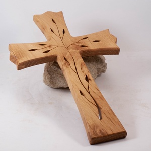 Mintás fakereszt, fali kereszt  - otthon & életmód - vallás - kereszt - Meska.hu